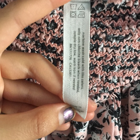 Juniors Pink Floral Skirt - Picture 3 of 5